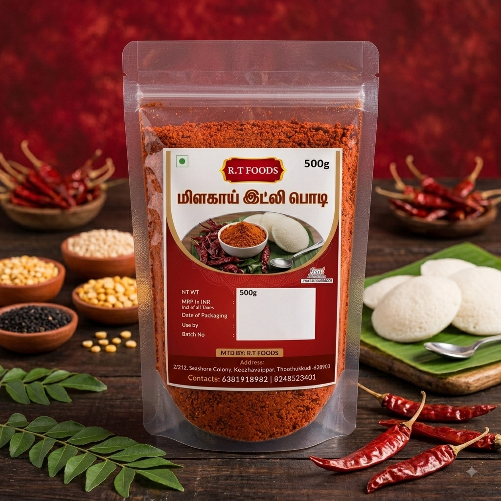 Home Idli Chilli Powder (மிளகாய் இட்லி பொடி)