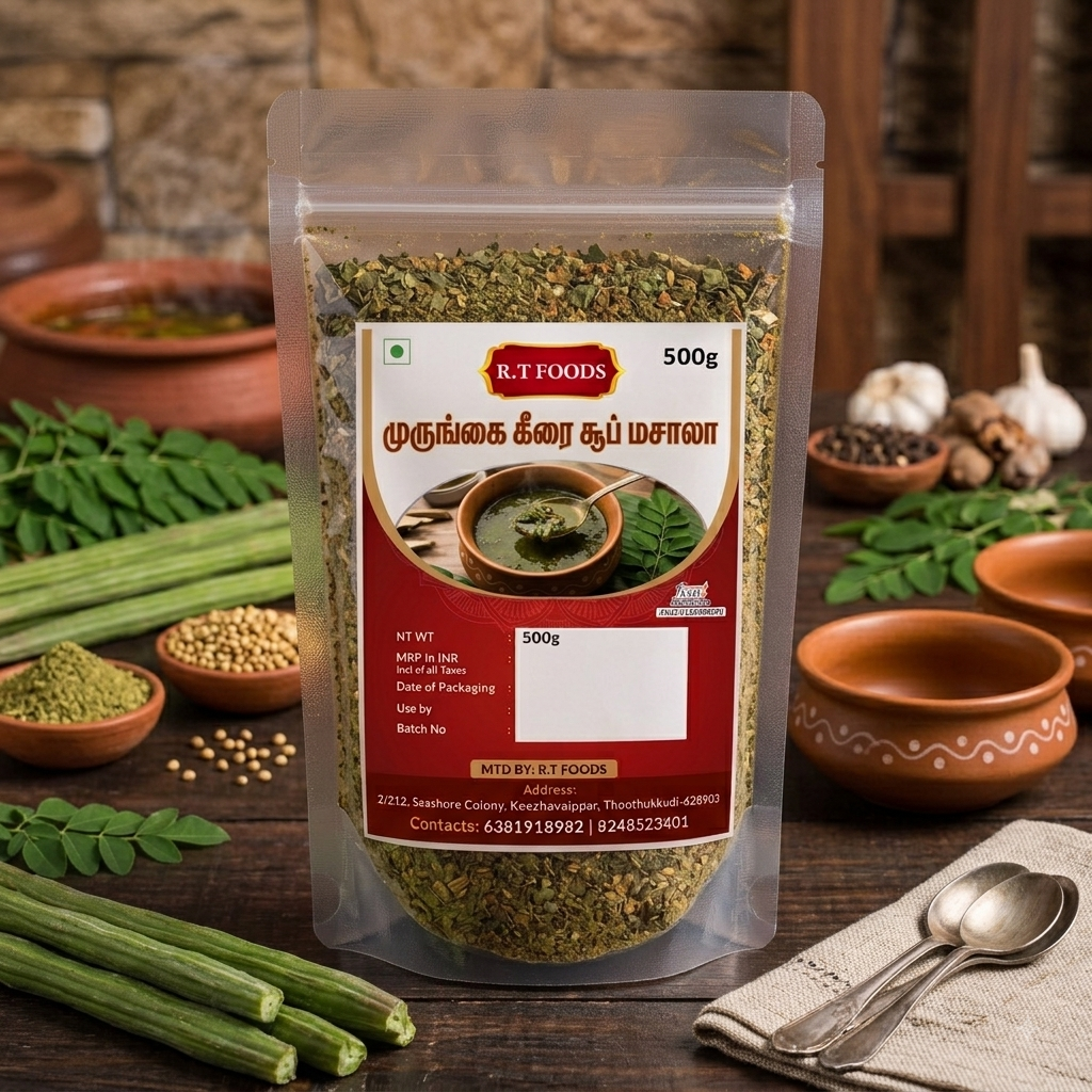 Home Moringa Leaves Soup Spice Mix (முருங்கை கீரை சூப் மசாலா)