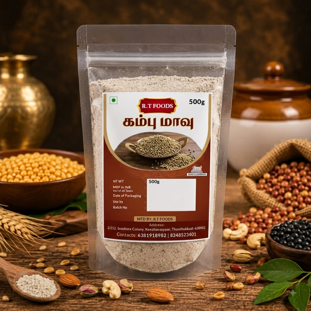 Home Pearl Millet Flour (கம்பு மாவு)